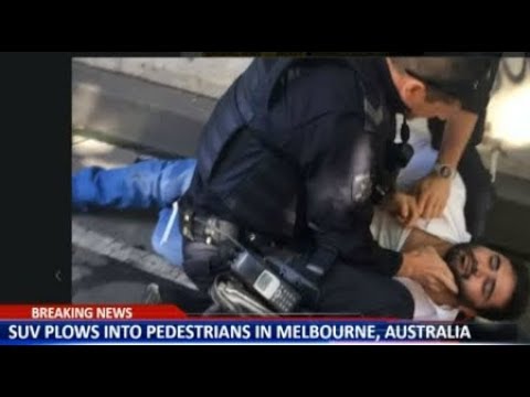 RAW SUV plows Pedestrians Melbourne Australia BREAKING News December 21 2017 Video