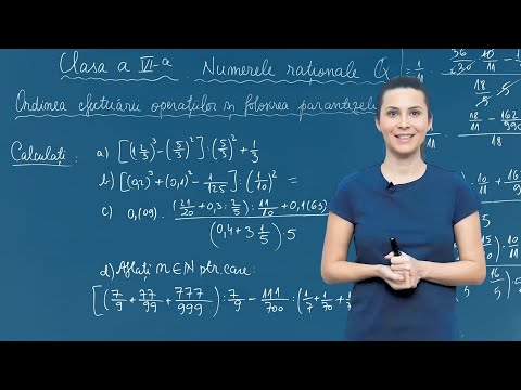 Ordinea efectuarii operatiilor si folosirea parantezelor - Matematică - Clasa a VI-a