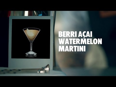 BERRI AÇAI WATERMELON MARTINI DRINK RECIPE - HOW TO MIX