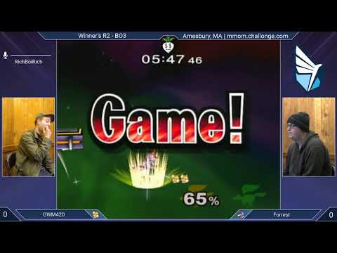 MMOM144 SSBM - GWM420 (Default Fox) vs. Forrest (Falco, Fox) - Melee WR2