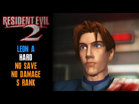 [Resident Evil 2] Leon A, Hard (PC JPN), No Save, No Damage, S Rank