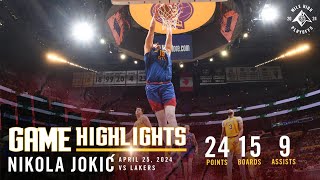 Nikola Jokić Full Game Three Highlights vs. Lakers 🎥