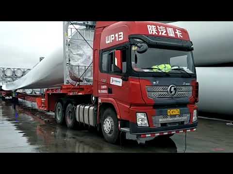 Extendable Wind Flatbed Semi Trailer for Sale - Transportation of Wind Turbine Blades