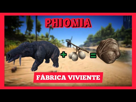 Como tamear Phiomia en Ark survival. Características y utilidades.