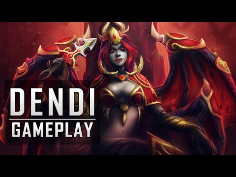 Dendi (Queen of Pain) Gameplay