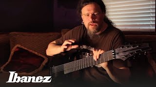 Video thumbnail for Mårten Hagström of Meshuggah discussing the Ibanez M8M signature 8-string guitar by Ibanez Guitar