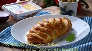 Pierś kurczaka z warzywami i serkiem Apetina Tapas w cieście francuskim - TalerzPokus.tv