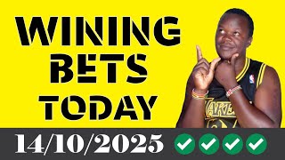 FOOTBALL PREDICTIONS TODAY 14/10/2025 SOCCER PREDICTIONS TODAY | BETTING TIPS, #footballpredictions