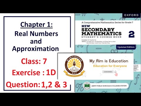 Exercise 1D Question 1, 2 & 3 Word problems (Estimation) – APS Math Class 7.
