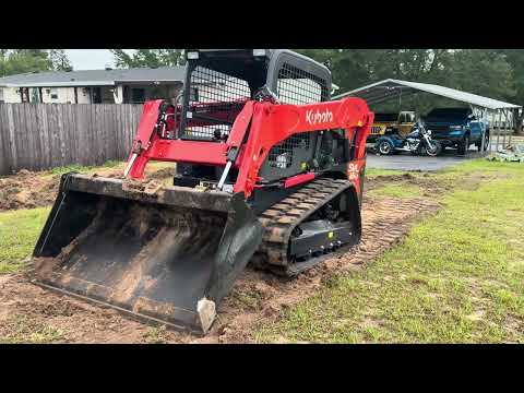Leveling a Carport Pad in the Rain