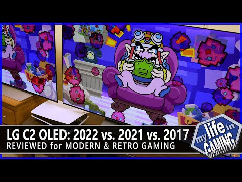 LG C2 OLED Reviewed for Modern & Retro Gaming - 2022 C2 vs. 2021 C1 vs. 2017 C7 / MY LIFE IN GAMING
