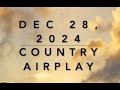 Billboard Top 60 Country Airplay Dec 28 2024
