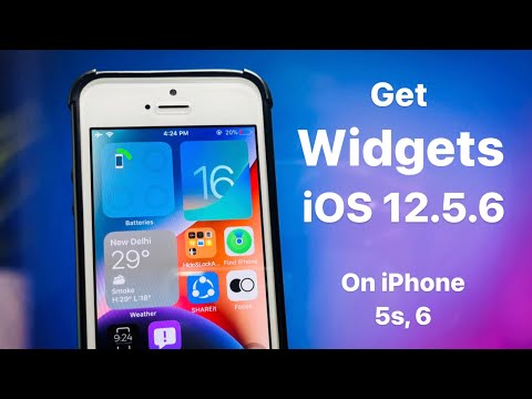 Get Widgets on iOS 12.5.6 on iPhone 5s, 6 - Enable Widgets on iOS 12.5.6