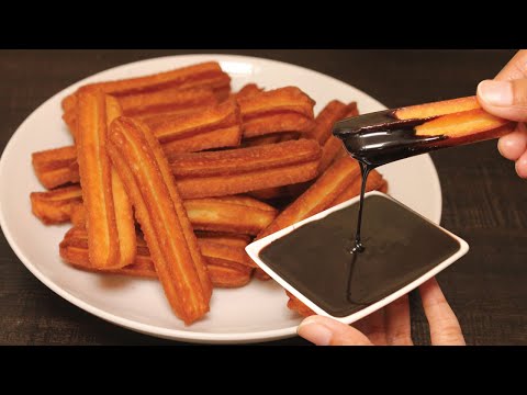 Churros | Crispy Fried Dough | Spanish Street food | Snack | How to make Churros