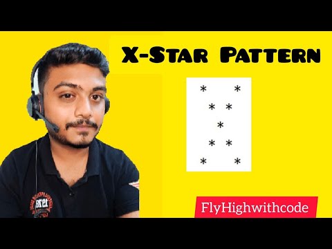 X Star Pattern In Java Java Programming With Logic Coding Java Video