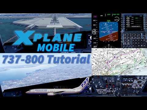 XPlane Mobile Tutorial, 737-800 Boston to LaGuardia - Narrated Instructional Flight Sim