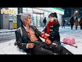 No One Care Injured Mafia CEO Until Blind Girl Mistake Him For Begger Bandage Him With Scarf Fall