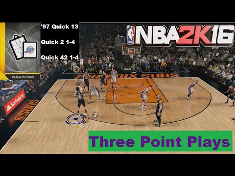 NBA 2K16 Three Point Plays 98 Jazz Playbook