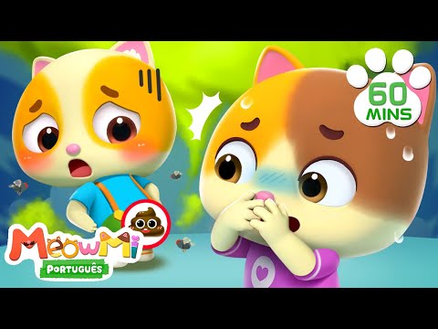 🐱 Show da Família Gato - Oh Não Timi, Vá ao Troninho Agora! 🚽💩