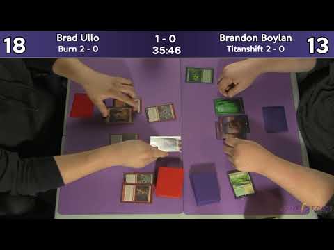 Brad Ullo (Burn) vs Brandon Boylan (Titanshift) - Sunday Night Modern 11/4/18