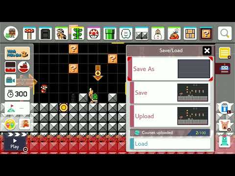 How to Save a Course (Level) in Super Mario Maker 2