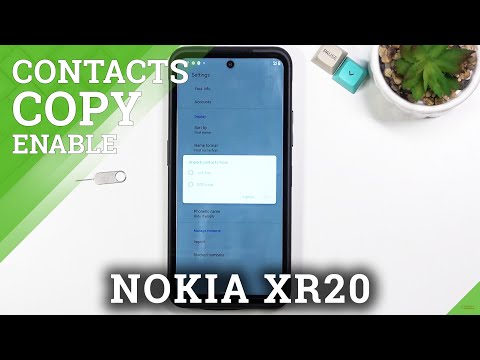 How to Copy Contacts From SIN Card to NOKIA XR20 Phone Storage - Copy Contact List