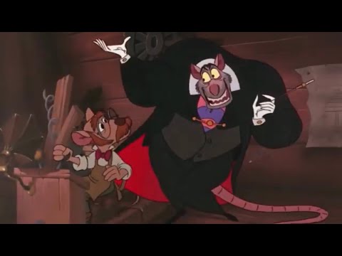 Disney The Great Mouse Detective (1986) Ratigan Scene