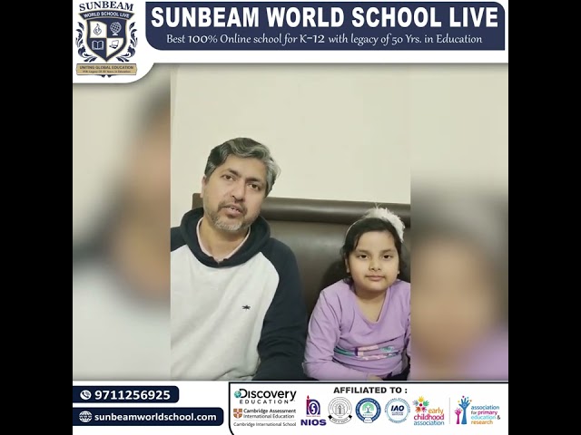 Happy Parents of Sunbeam World School Testimonials