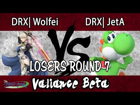 Valiance β - DRX Wolfei (Corrin, Link) vs. DRX JetA (Yoshi) - LR7 - Smash 4 - Wii U
