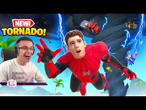Nick Eh 30 reacts to TORNADOS in Fortnite Chapter 3!