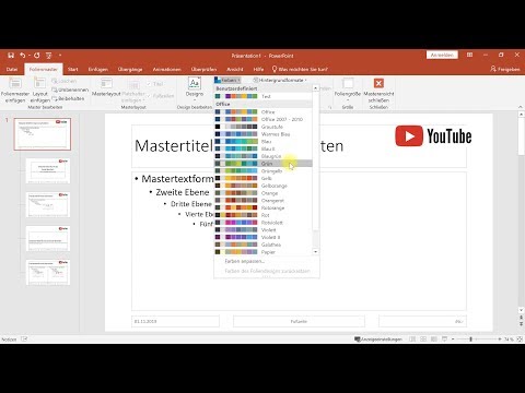 Working with the Slide Master (Layout Templates for the Presentation) – PowerPoint Tutorial
