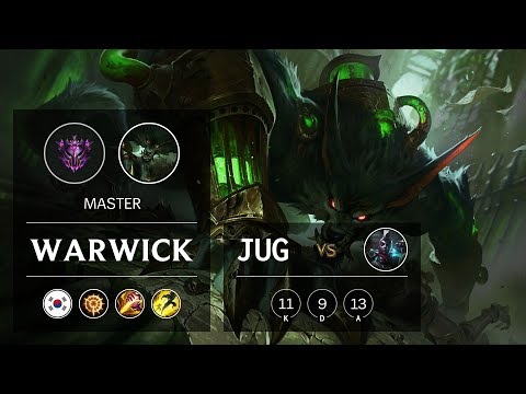 Warwick Jungle vs Ekko - KR Master Patch 9.22