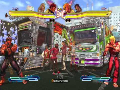 Street Fighter X Tekken: Alioune Sensei (Akuma-Lili) vs. Proflash180 (Ken-Ryu)  HD