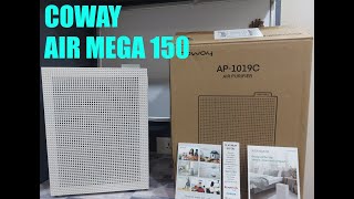 Coway Air Mega 150 Air purifier Review and Setup (AP-1019C) | Improve Air Quality AQI
