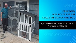 This 3-Tier Cat Enclosure Changed How My Cat Lives Indoors & Outdoors