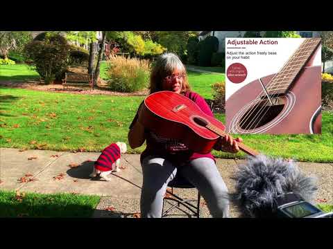 Kmise 38 Inch Beginner Acoustic Steel String Guitar Review & Musical Examples