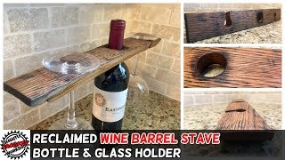 Reclaimed Barrel Stave Wine Holder - Free Cutting Template