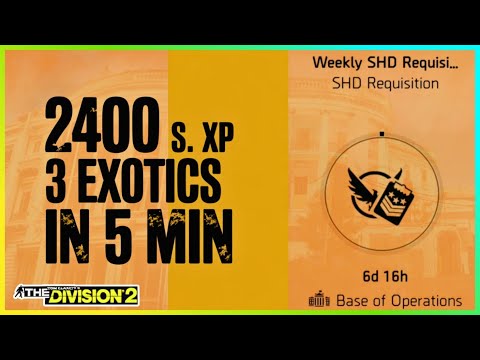 Grab 3 EXOTICS & 2400 Seasonal XP in Under 5 Minutes! Division 2