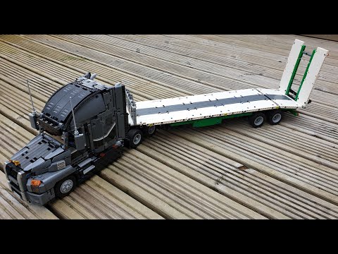 Lego MOC RC Low Loader Beavertail Trailer for Mack Anthem 42078