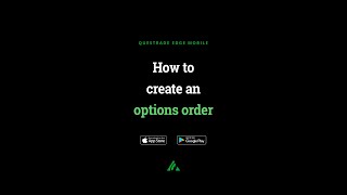 Edge Mobile: How to create an options order