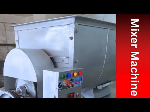 Horizontal Ribbon Mixer Working Video