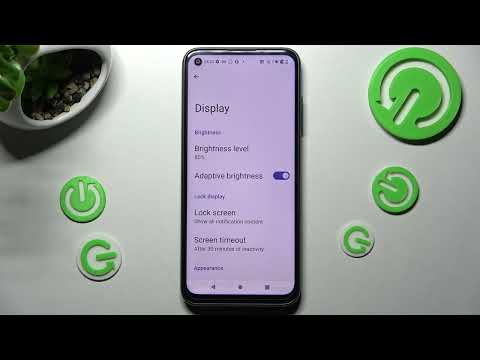 How to Turn On / Off Auto Brightness in HTC Desire 22 Pro - Adaptive Brightness