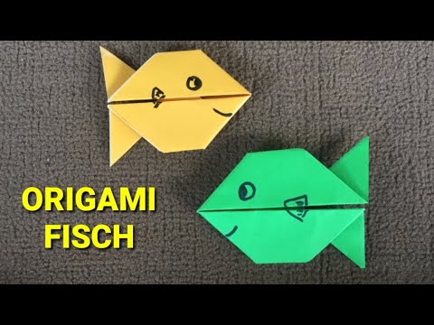 Origami Fisch Falten - Origami Einfach - Papier Falten