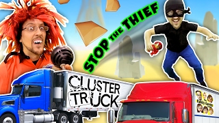 TRY 2 STOP ME! HIGH SPEED TRUCK JUMPING PARKOUR CHASE (FGTEEV CLUSTER TRUCK Funny Gameplay Skit)