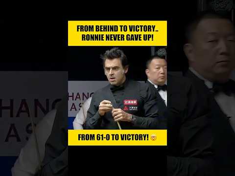 ONE CHANCE. FULL CLEARANCE. FRAME STOLEN! 🔥😱 | Ronnie O'Sullivan vs Shaun Murphy