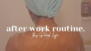 my REALISTIC after work routine | 33 weeks pregnant ♥