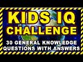 Kids Simple General Knowledge Quiz | Classroom Brain Games