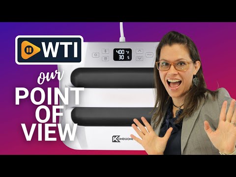 Heat Press Machine 12"" x 10"" Portable Easy Press Heat Transfer for T-Shirts and HTV Vinyl Projects - WTI product video review