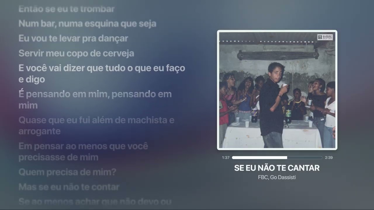FBC - Se eu não te cantar [Letra]