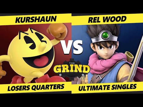 The Grind 194 - Losers Quarters - Kurshaun (Pac-Man) Vs. Rel Wood (The Hero) SSBU Ultimate
